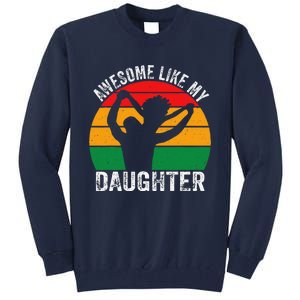 Awesome Like My Daughter Juneteenth Black Melanin African Tall Sweatshirt