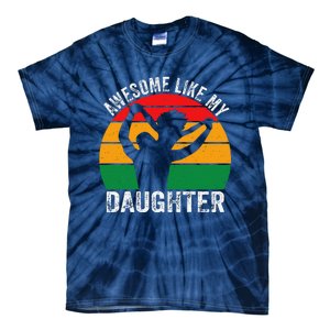 Awesome Like My Daughter Juneteenth Black Melanin African Tie-Dye T-Shirt