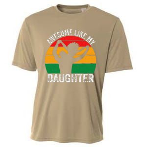 Awesome Like My Daughter Juneteenth Black Melanin African Cooling Performance Crew T-Shirt