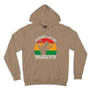 Awesome Like My Daughter Juneteenth Black Melanin African Hoodie