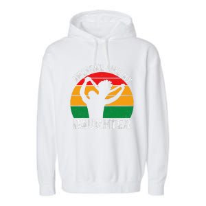 Awesome Like My Daughter Juneteenth Black Melanin African Garment-Dyed Fleece Hoodie