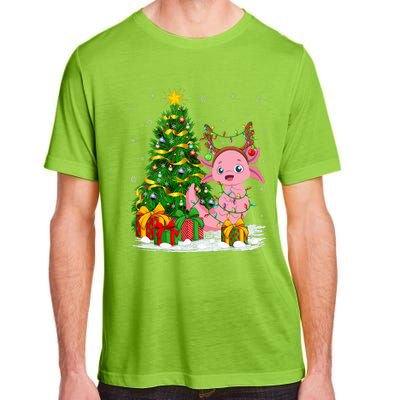 Axolotl Lover Matching Xmas Lighting Axolotl Christmas Adult ChromaSoft Performance T-Shirt