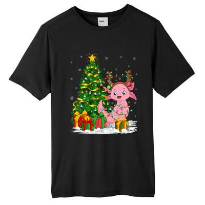 Axolotl Lover Matching Xmas Lighting Axolotl Christmas Tall Fusion ChromaSoft Performance T-Shirt