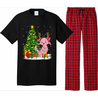 Axolotl Lover Matching Xmas Lighting Axolotl Christmas Pajama Set