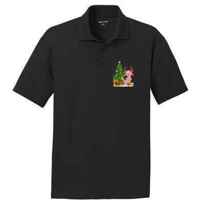 Axolotl Lover Matching Xmas Lighting Axolotl Christmas PosiCharge RacerMesh Polo