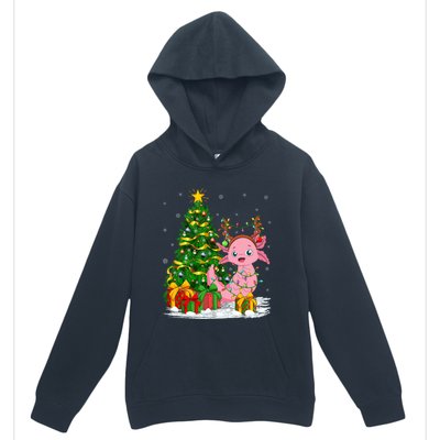 Axolotl Lover Matching Xmas Lighting Axolotl Christmas Urban Pullover Hoodie