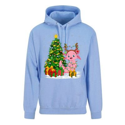 Axolotl Lover Matching Xmas Lighting Axolotl Christmas Unisex Surf Hoodie