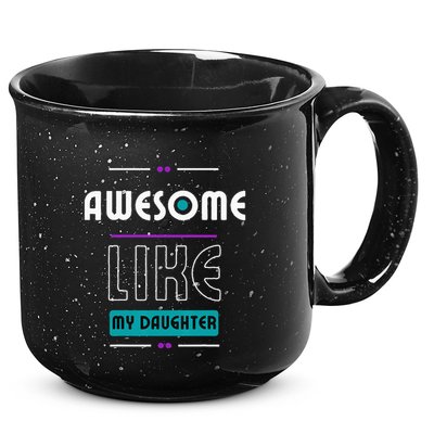 Awesome Like My Daughter Gifts Funny Fathers Day Dad 15oz Campfire Ceramic Mug