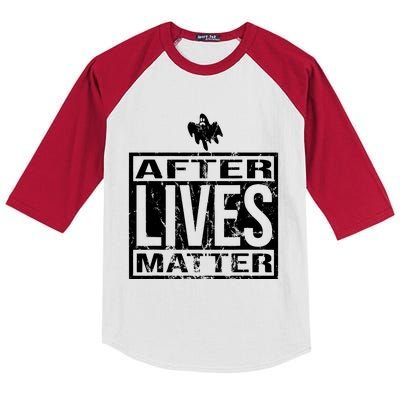 After Lives Matter For Ghost Hunting Paranormal Investigator Kids Colorblock Raglan Jersey