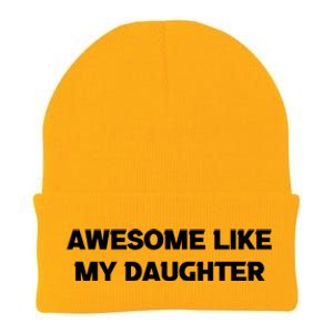 Awesome Like My Daughter | Fathers Dad Gift Gift From Daughter To Dad Knit Cap Winter Beanie