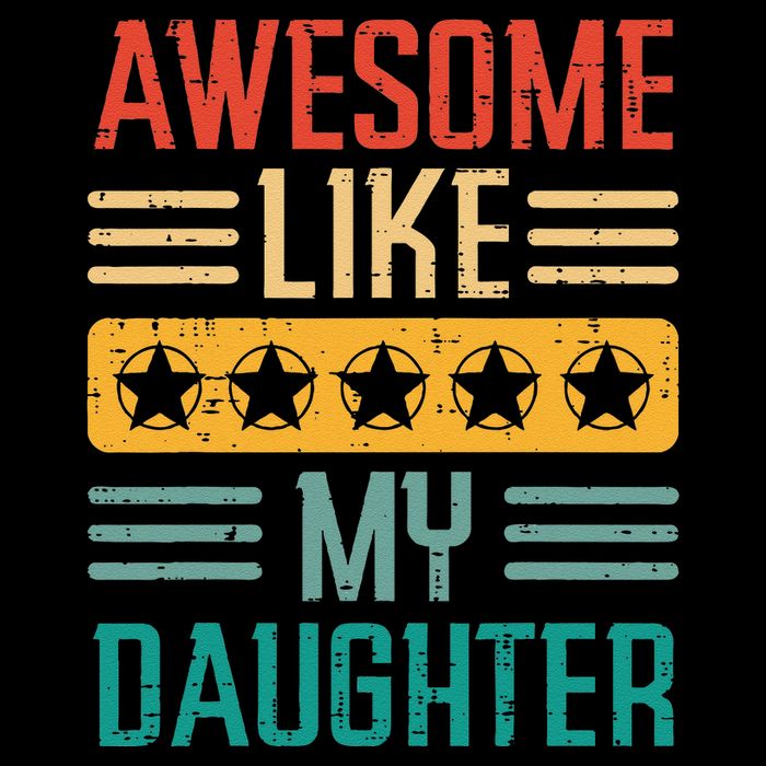 Awesome Like My Daughter Fathers Day Retro Dad Papa Dada Flexfit Unipanel Trucker Cap
