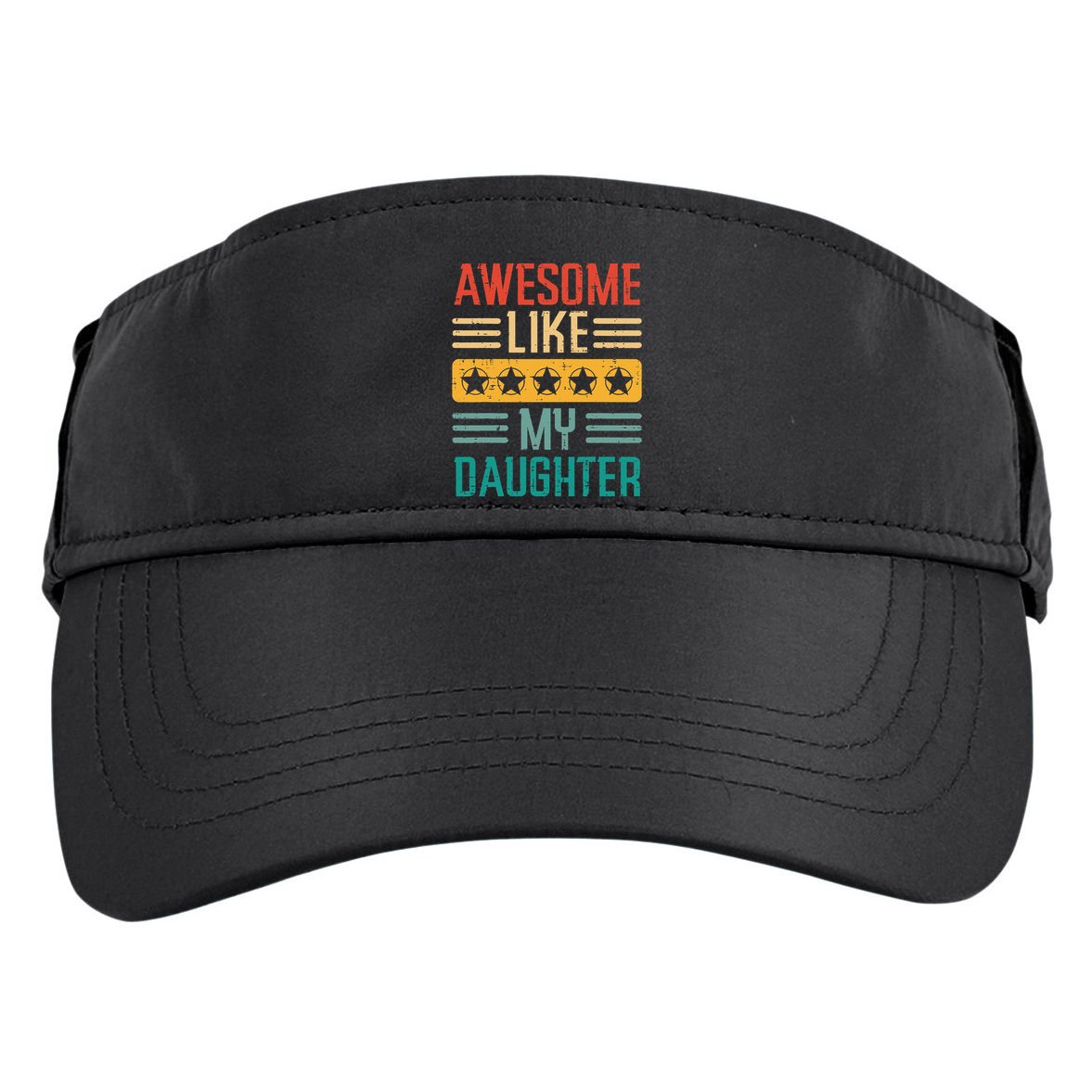 Awesome Like My Daughter Fathers Day Retro Dad Papa Dada Adult Drive Performance Visor