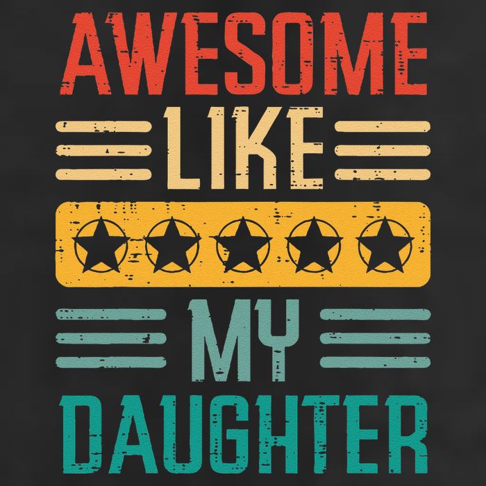 Awesome Like My Daughter Fathers Day Retro Dad Papa Dada Adult Drive Performance Visor