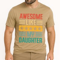 Awesome Like My Daughter Fathers Day Retro Dad Papa Dada Cooling Performance Crew T-Shirt