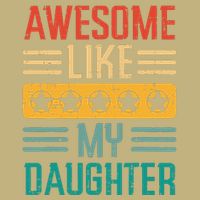Awesome Like My Daughter Fathers Day Retro Dad Papa Dada Cooling Performance Crew T-Shirt