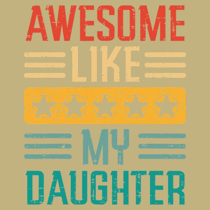 Awesome Like My Daughter Fathers Day Retro Dad Papa Dada Cooling Performance Crew T-Shirt