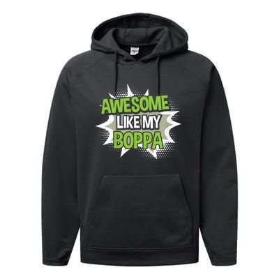 Awesome Like My Boppa Performance Fleece Hoodie