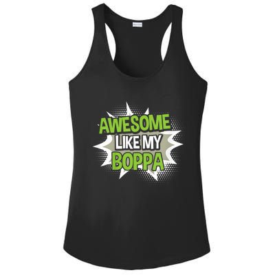 Awesome Like My Boppa Ladies PosiCharge Competitor Racerback Tank