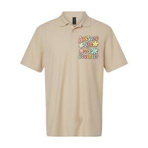 Awesome Like My Daughter Mommy Groovy Graphic MotherS Day Softstyle Adult Sport Polo