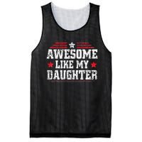 Awesome Like My Daughter Funny Dad Fathers Day Mesh Reversible Basketball Jersey Tank