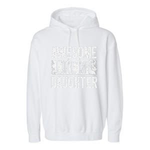 Awesome Like My Daughter Fathers Day From Daughter Dad Garment-Dyed Fleece Hoodie