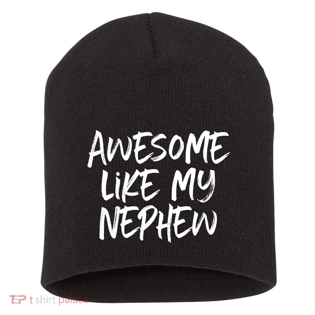 Awesome Like My Nephew Aunt Uncle Cool Short Acrylic Beanie
