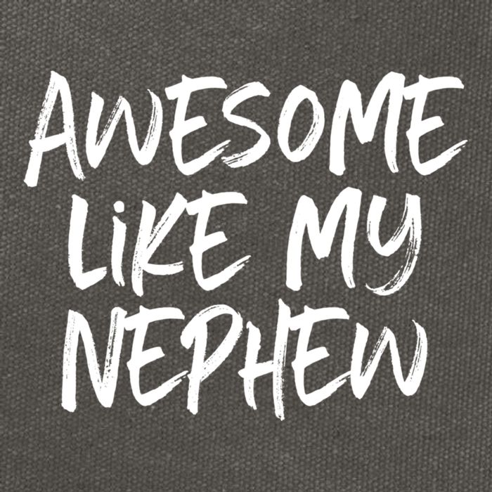 Awesome Like My Nephew Aunt Uncle Cool Cotton Canvas Backpack