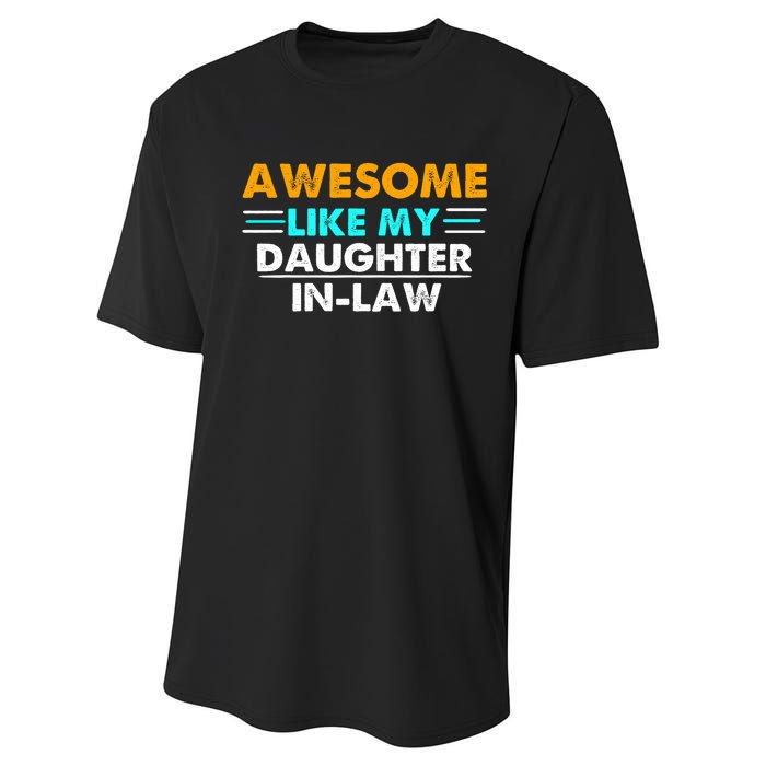 Awesome Like My Daughter In Law FatherS Day Performance Sprint T-Shirt