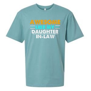 Awesome Like My Daughter In Law FatherS Day Sueded Cloud Jersey T-Shirt