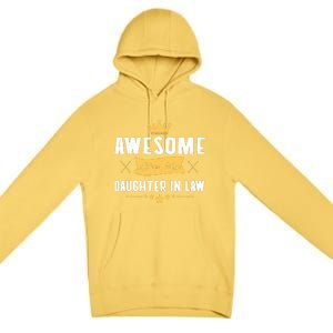 Awesome Like My Daughter In Law FatherS Day Premium Pullover Hoodie