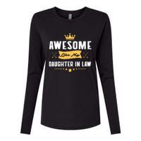 Awesome Like My Daughter In Law FatherS Day Womens Cotton Relaxed Long Sleeve T-Shirt