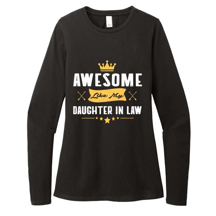 Awesome Like My Daughter In Law FatherS Day Womens CVC Long Sleeve Shirt