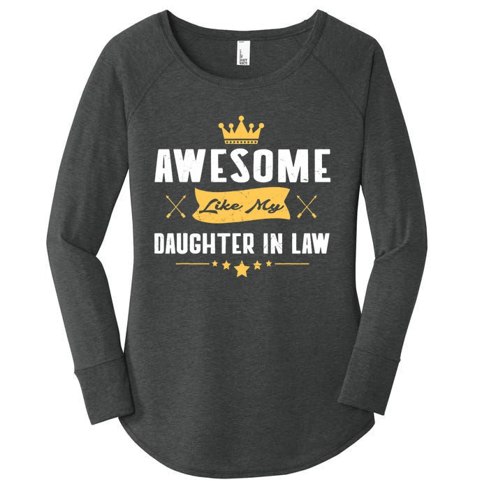 Awesome Like My Daughter In Law FatherS Day Women's Perfect Tri Tunic Long Sleeve Shirt