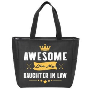 Awesome Like My Daughter In Law FatherS Day Zip Tote Bag