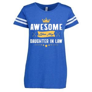 Awesome Like My Daughter In Law FatherS Day Enza Ladies Jersey Football T-Shirt