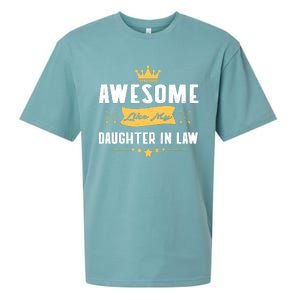 Awesome Like My Daughter In Law FatherS Day Sueded Cloud Jersey T-Shirt