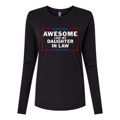 Awesome Like My Daughter In Law Family Lovers Womens Cotton Relaxed Long Sleeve T-Shirt