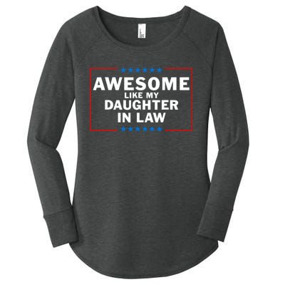 Awesome Like My Daughter In Law Family Lovers Women's Perfect Tri Tunic Long Sleeve Shirt