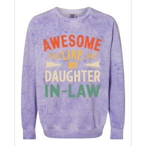 Awesome Like My Daughter In Law Colorblast Crewneck Sweatshirt