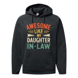 Awesome Like My Daughter In Law Performance Fleece Hoodie