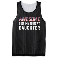 Awesome Like My Oldest Daughter Funny Father Mom Dad Joke Mesh Reversible Basketball Jersey Tank