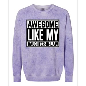 Awesome Like My Daughter In Law Family Lovers Colorblast Crewneck Sweatshirt