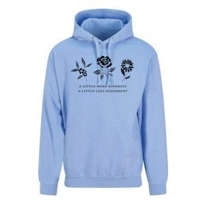 A Little More Kindness A Little Less Judgegift Flower Gift Unisex Surf Hoodie