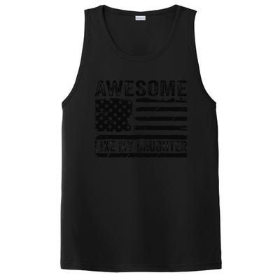 Awesome Like My Daughter Funny Fathers Day Daddy Daughter PosiCharge Competitor Tank