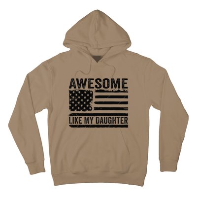 Awesome Like My Daughter Funny Fathers Day Daddy Daughter Hoodie