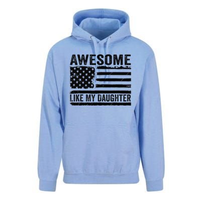 Awesome Like My Daughter Funny Fathers Day Daddy Daughter Unisex Surf Hoodie