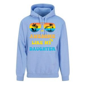 Awesome Like My Daughter 4th Of July & Christmas In July Unisex Surf Hoodie