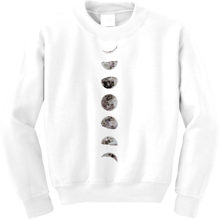 Awesome Luna Moon Phases Women Sizes Kids Sweatshirt