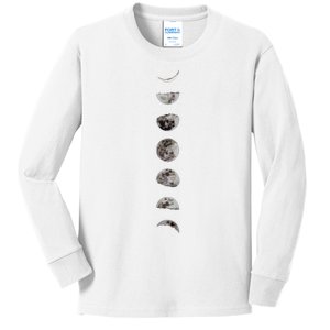 Awesome Luna Moon Phases Women Sizes Kids Long Sleeve Shirt