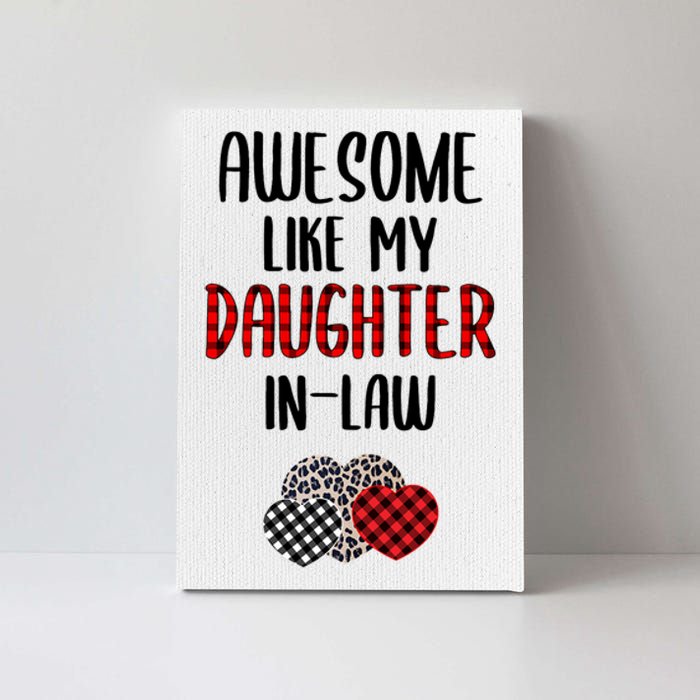 Awesome Like My Daughter In Law Family Lovers Canvas